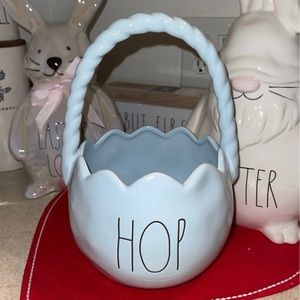 Rae Dunn blue HOP basket